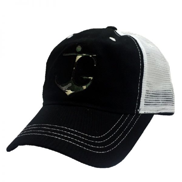 Black and White JG Anchor Ballcap